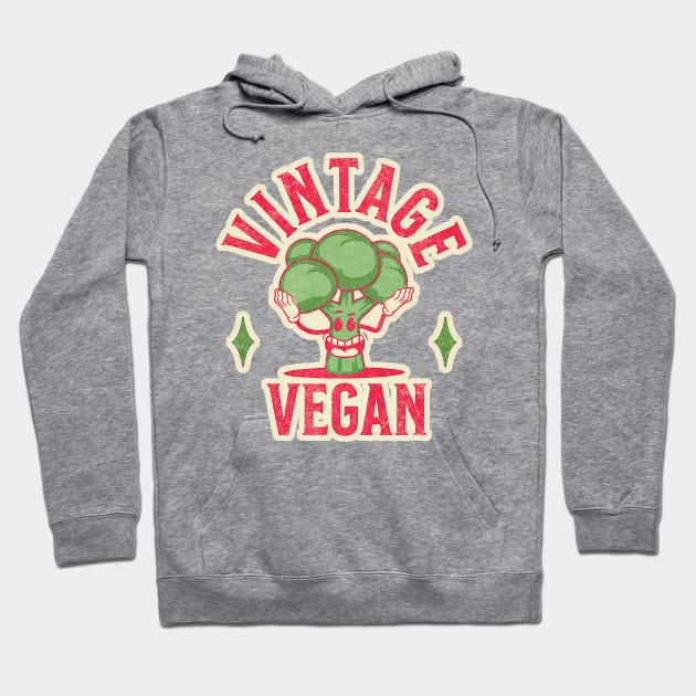 Vintage vegan Hoodie by JohnRelo